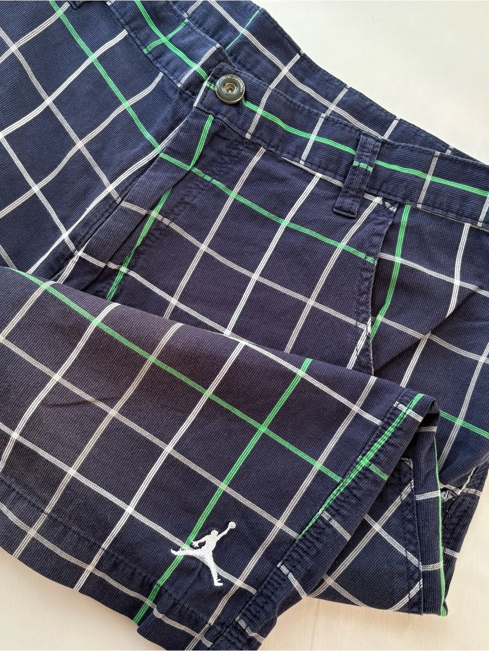 Air Jordan Checkered Print Shorts Size 34R